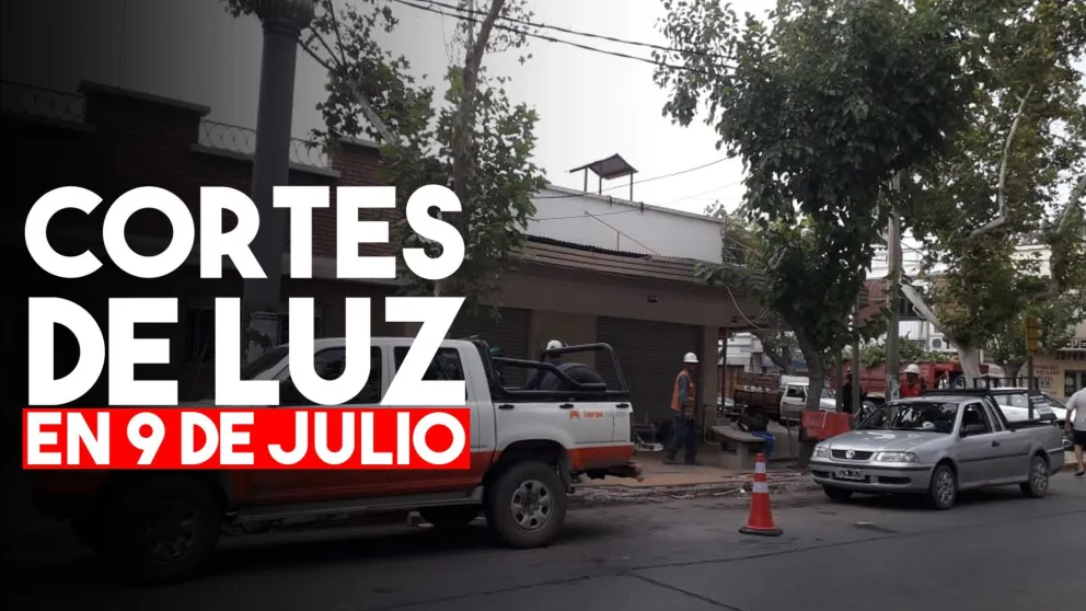 Cortes de luz en 9 de Julio