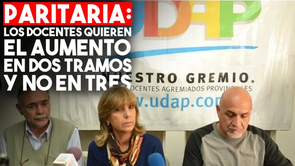 Paritaria: los docentes quieren el aumento en dos tramos y no en tres