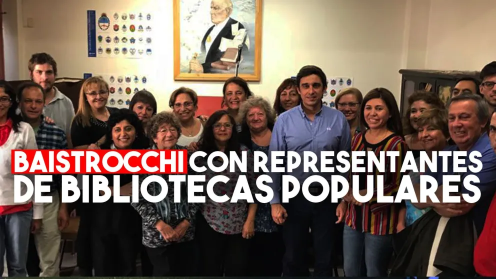 Baistrocchi se reunió con representantes de bibliotecas populares