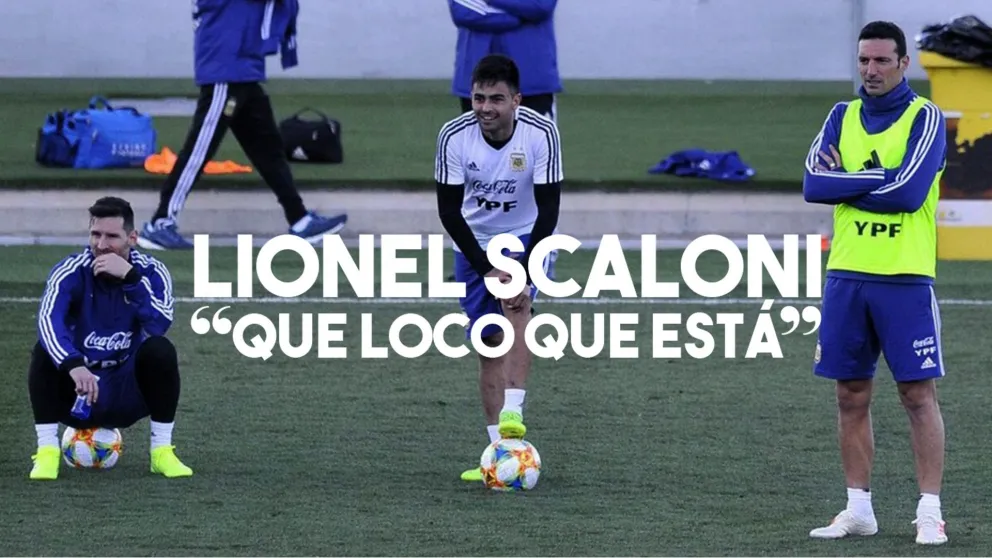 Scaloni eligió al Pity Martínez para que juegue al lado de Messi