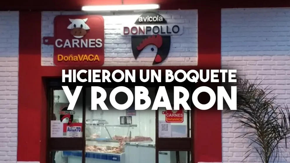 Hicieron un boquete y robaron en una carnicería