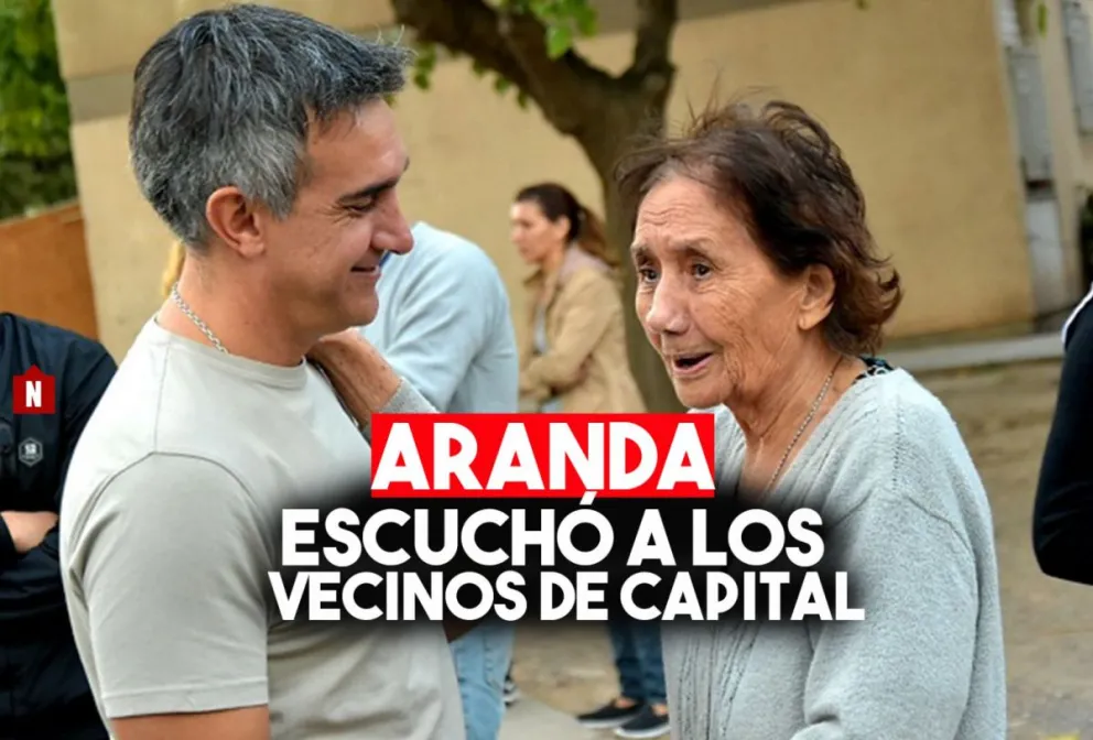 Aranda recorrió diferentes barrios