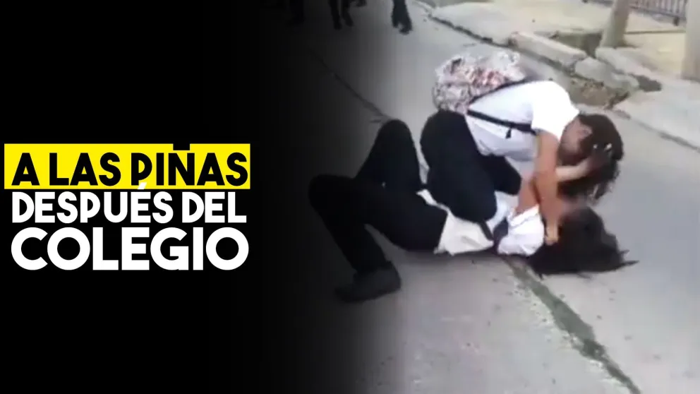 Dos chicas se trenzaron a golpes a la salida de la escuela