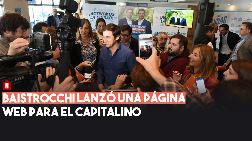 Baistrocchi presentó su página web: “Es un medio para que el capitalino proponga ideas”