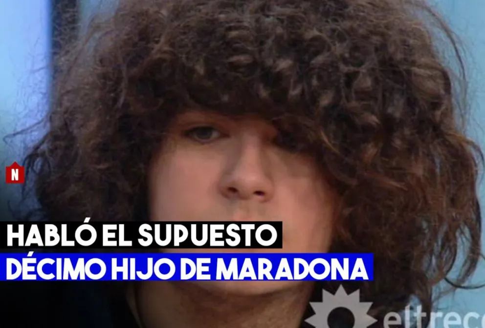 Habló el supuesto décimo hijo de Diego Maradona, Santiago Lara