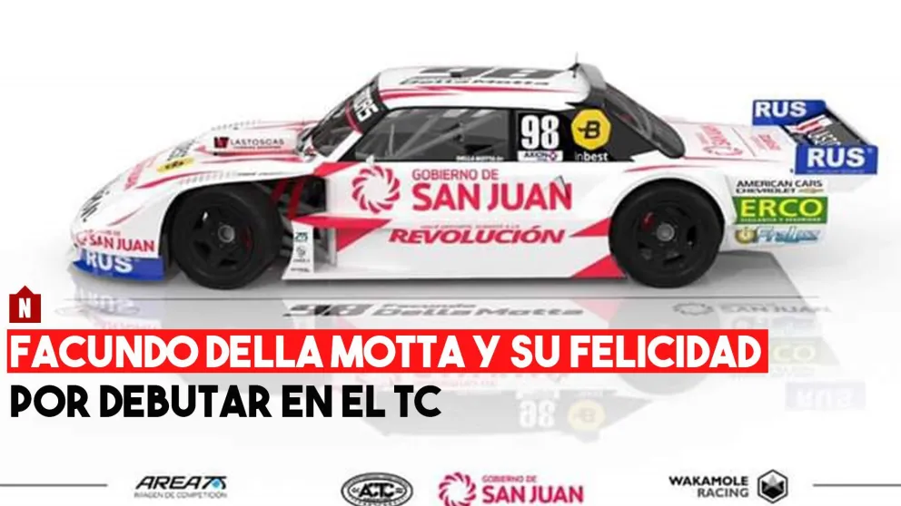 Facundo Della Motta demostró su felicidad en redes sociales por su debut en el TC