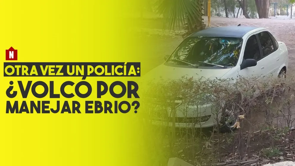 Otra vez un policía: ¿volcó porque manejaba ebrio?