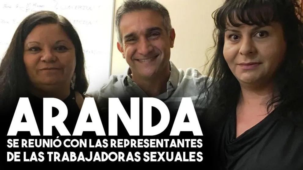 Aranda se reunió con representantes de las trabajadoras sexuales