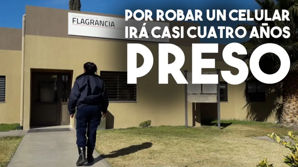 Por robar a mano armada irá casi cuatro años al Penal