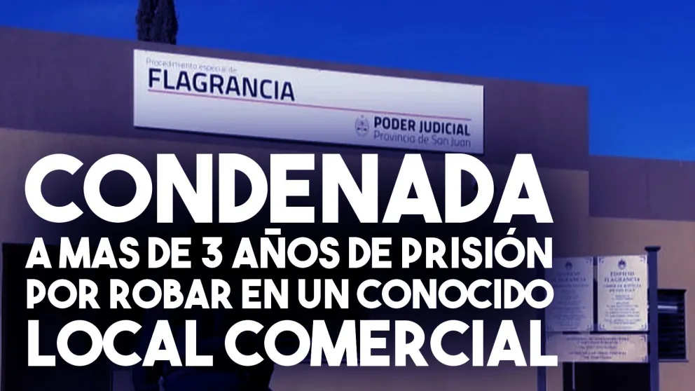 Robó en Mart Sport la condenaron a tres años y cuatro meses de prisión