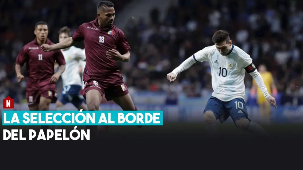 Argentina al borde del papelón, perdió 3 a 1 ante Venezuela