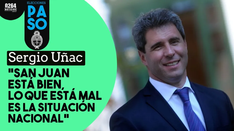Sergio Uñac: "San Juan está bien en serio y lo que está mal es la situación nacional"