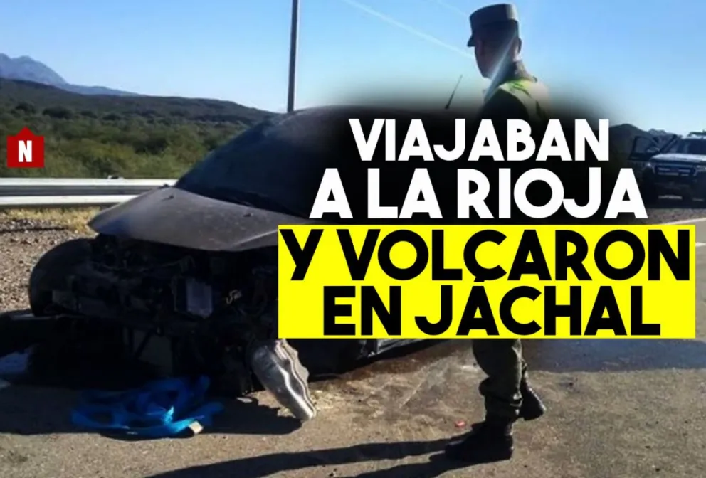 Viajaban a La Rioja y se accidentaron en Jáchal