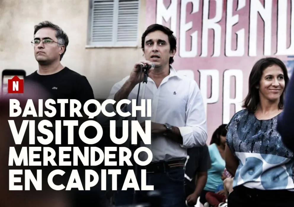 Baistrocchi visitó un merendero en Capital