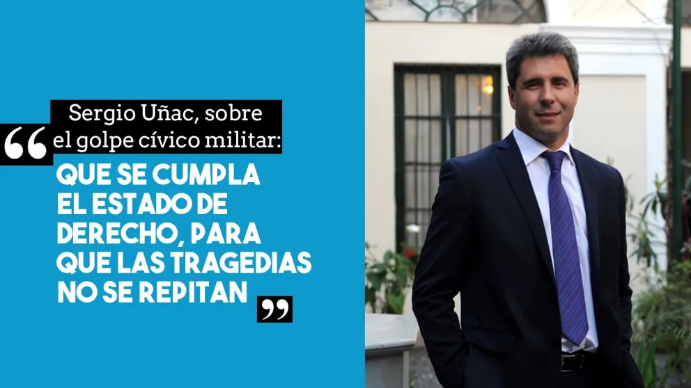 Uñac, sobre el golpe cívico militar: "Que no se repita"