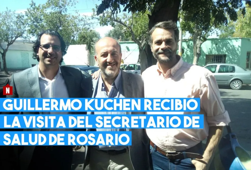 Guillermo Kuchen recibió la visita del secretario de salud de Rosario