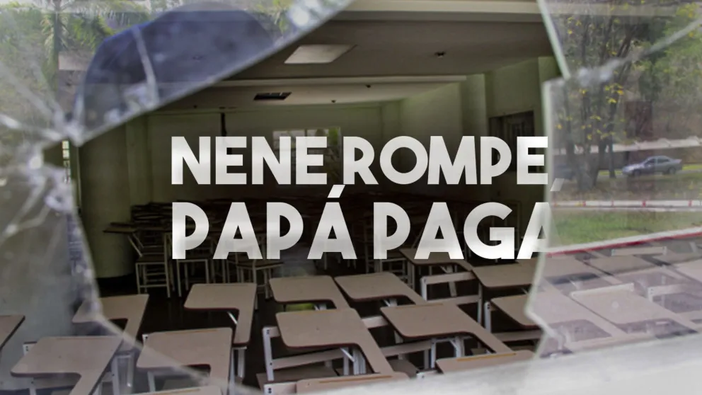 En Buenos Aires quieren que los padres paguen si los hijos rompen las escuelas