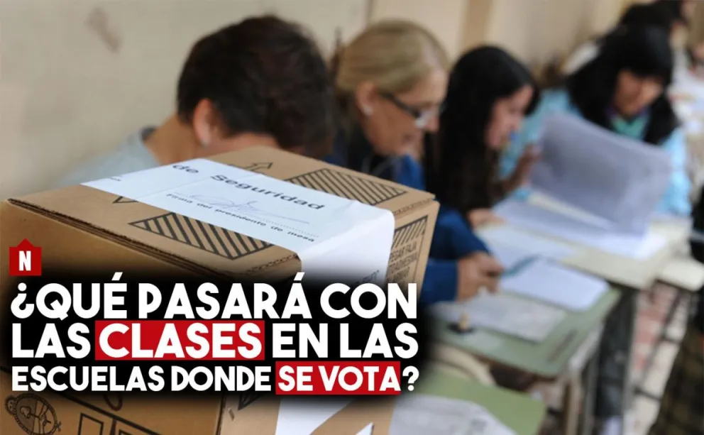 Así será la actividad en las escuelas donde se vota