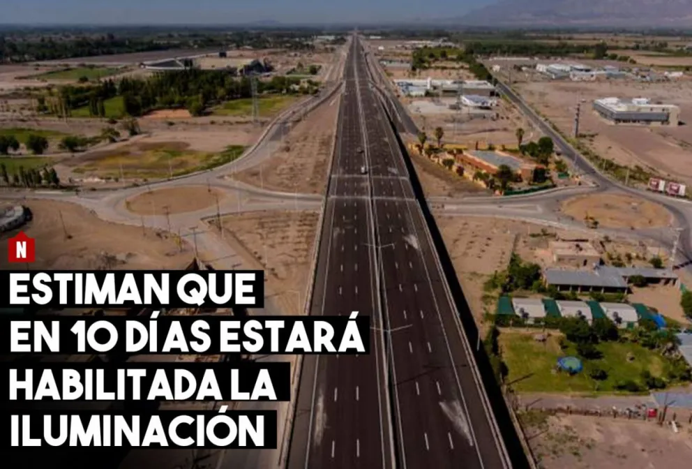 Estiman que en diez días estará habilitada la iluminación en el nuevo tramo de ruta 40