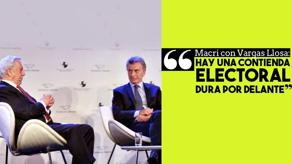 Macri con Vargas Llosa: "Hay una contienda electoral dura por delante"