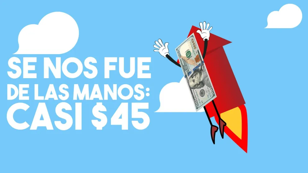 El dólar no para de subir y en San Juan alcanzó los $44,70