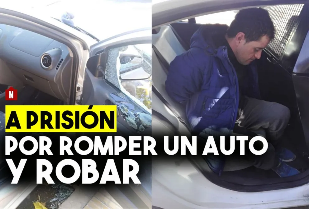 A prisión por romper la ventanilla de un auto y robar