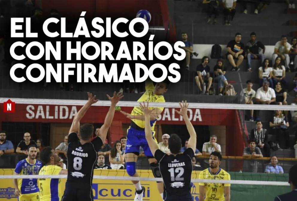 Hay horarios confirmados para los encuentros del clásico sanjuanino