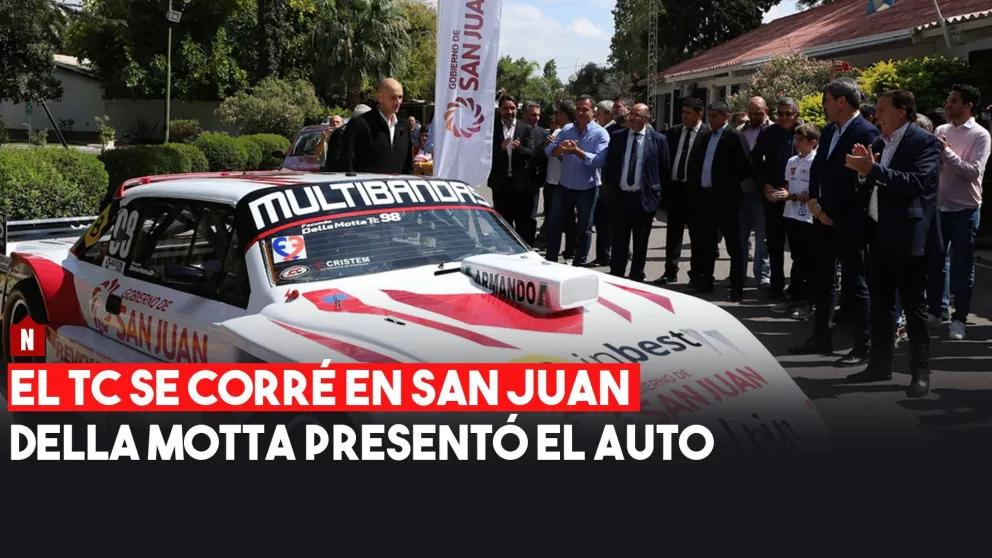 Facundo Della Motta presentó el auto con el que representará a San Juan en el Turismo Carretera.
