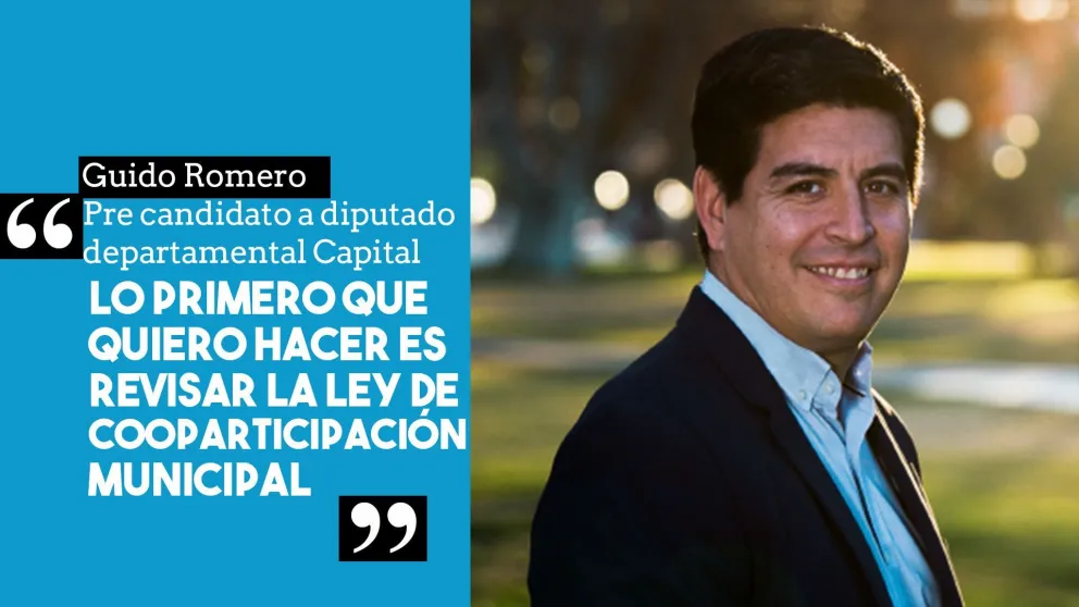 Guido Romero: "Desde la Cámara lo primero que quiero hacer es revisar la Ley de Cooparticipación Municipal"
