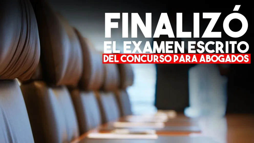 Finalizó el exámen escrito del concurso para abogados