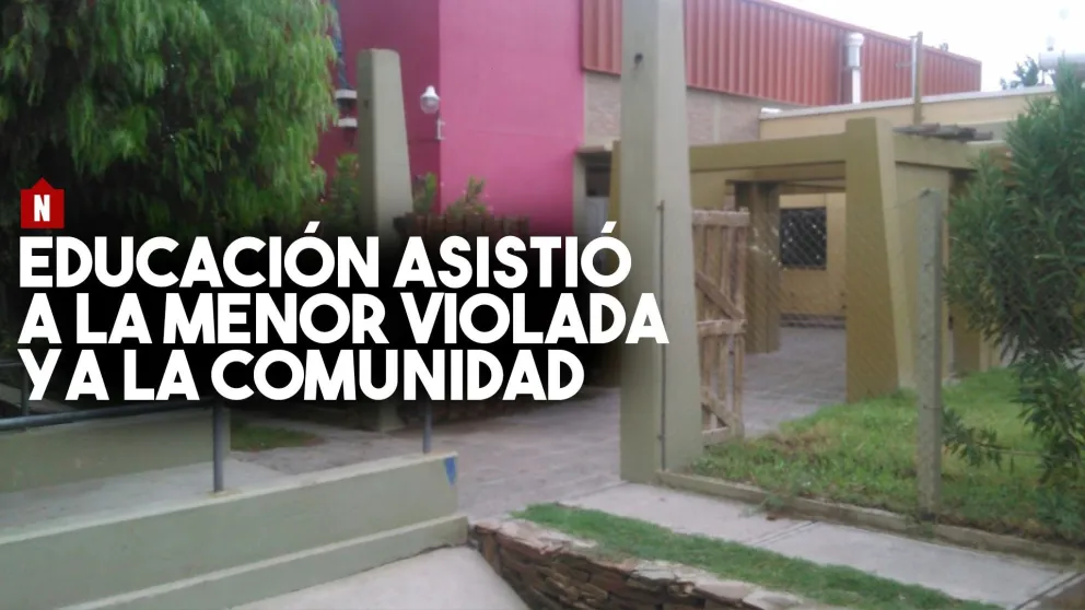 Educación intervino con profesionales con la alumna violada