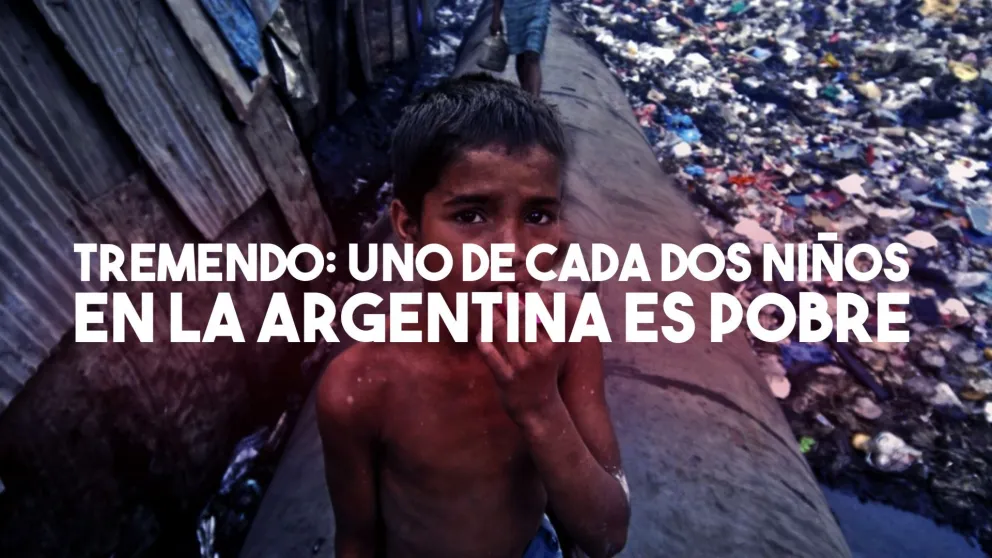 Tremendo: uno de cada dos niños en la Argentina es pobre