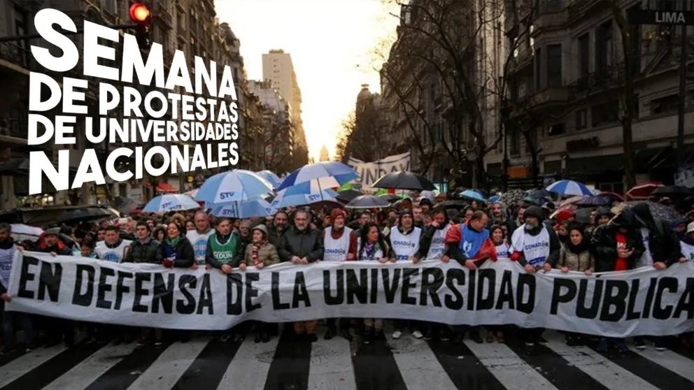 Harán una semana de protestas en todas las Universidades Nacionales