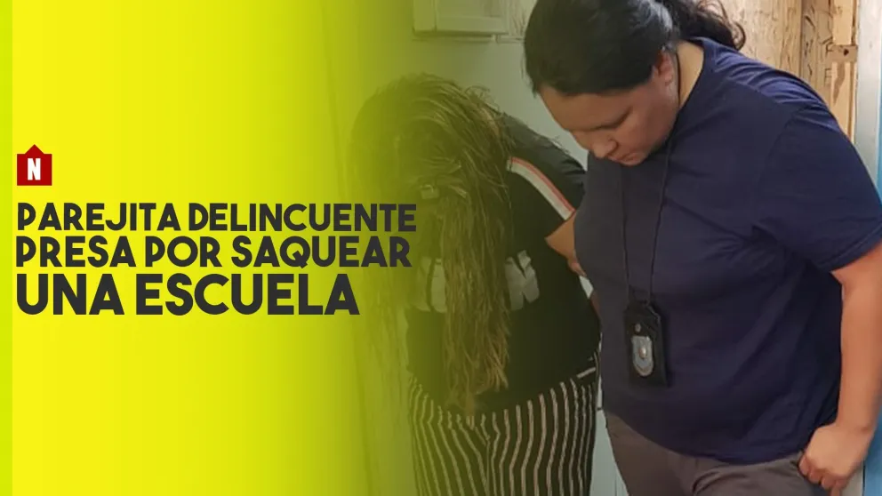 Una pareja delincuente detenida por saquear una escuela