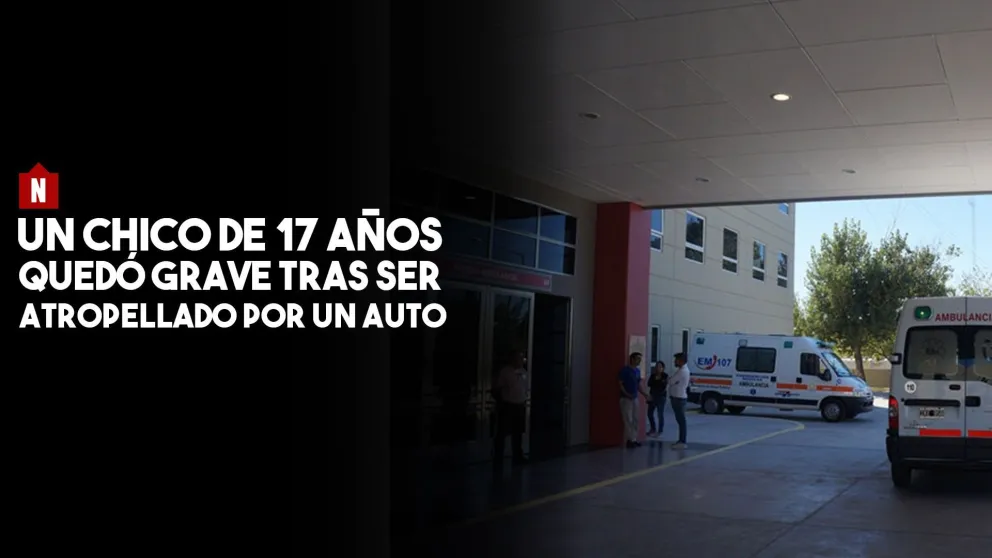 Un joven de 17 años fue atropellado por un auto y quedó grave