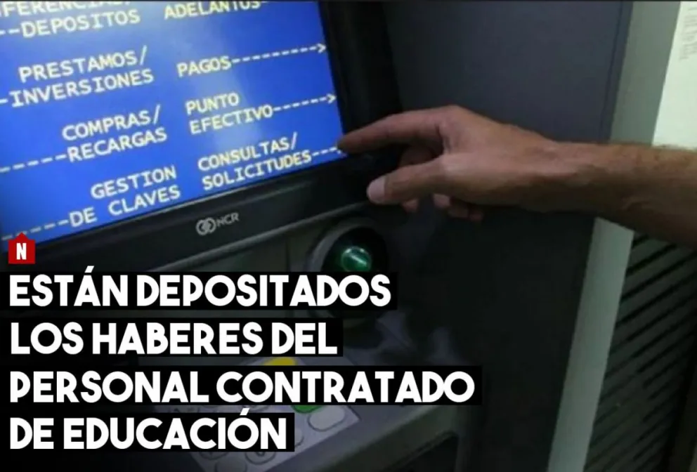 Acreditan haberes del personal contratado de Educación