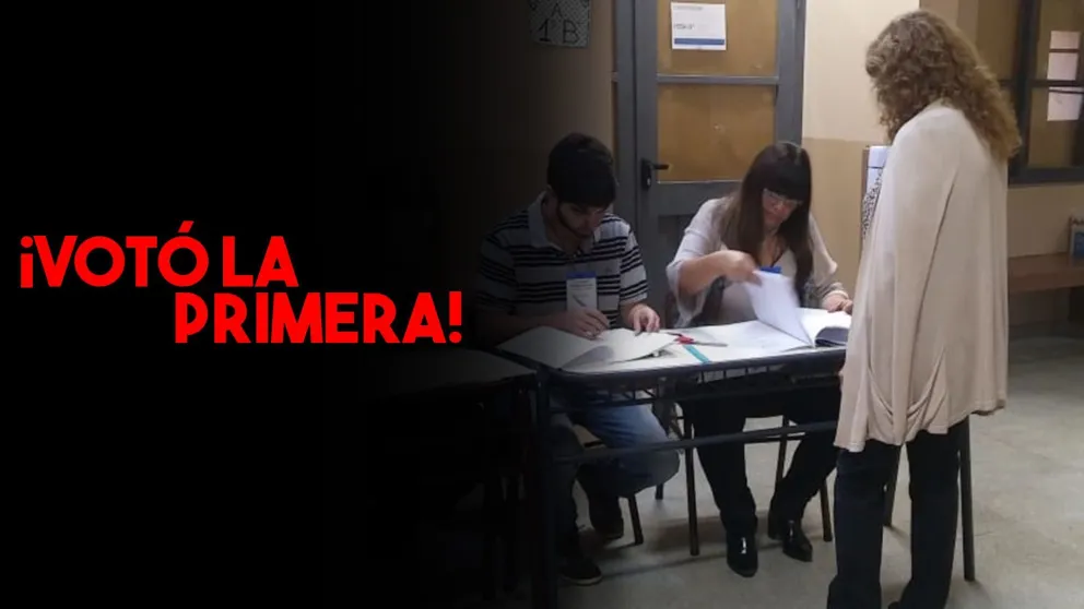 Votó la primer persona en la Capital