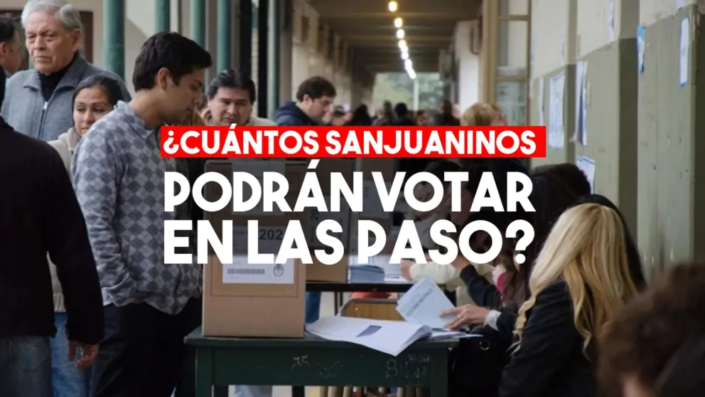 ¿Cuántos sanjuaninos podrán votar en las PASO?