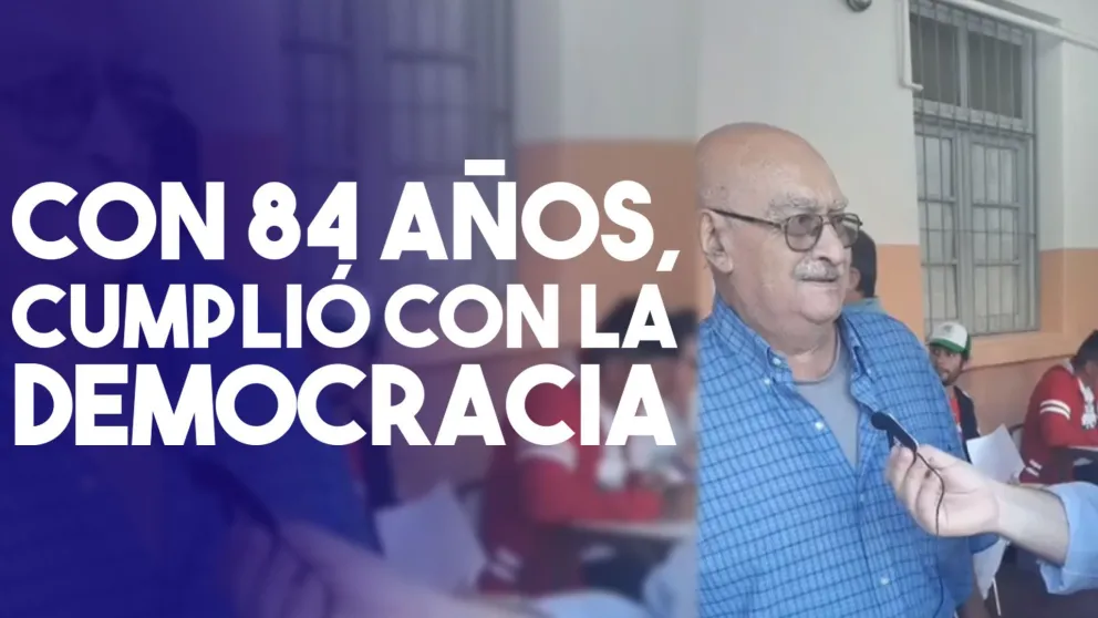 Tiene 84 años y se presentó a cumplir con el deber cívico
