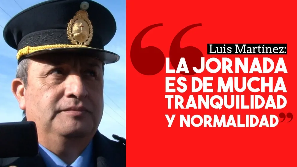 Luis Martínez: "La jornada es de mucha tranquilidad y normalidad"