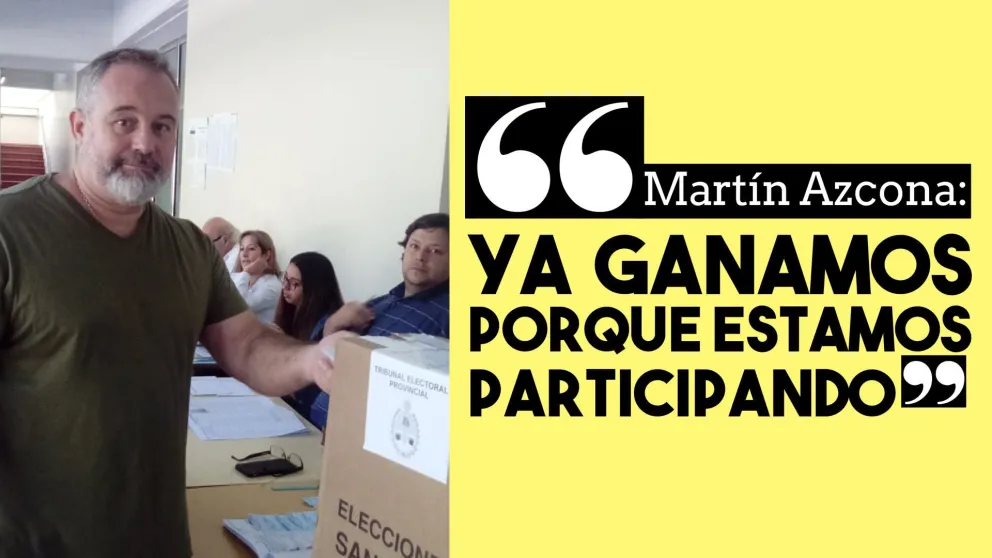 Martín Azcona: "Ya ganamos porque estamos participando"