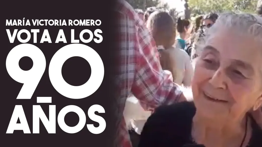 María Victoria Romero es de Pocito y vota a los 90 años