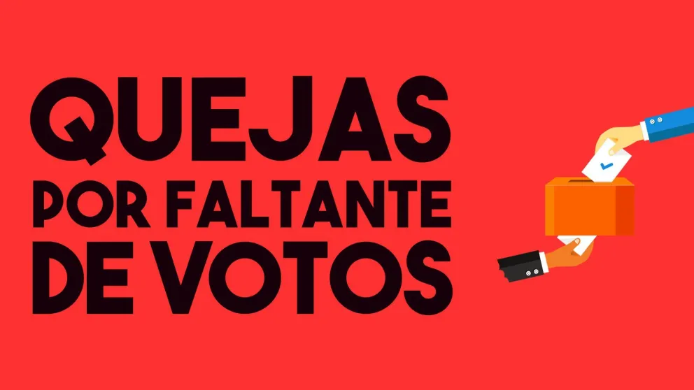 Quejas por faltante de votos
