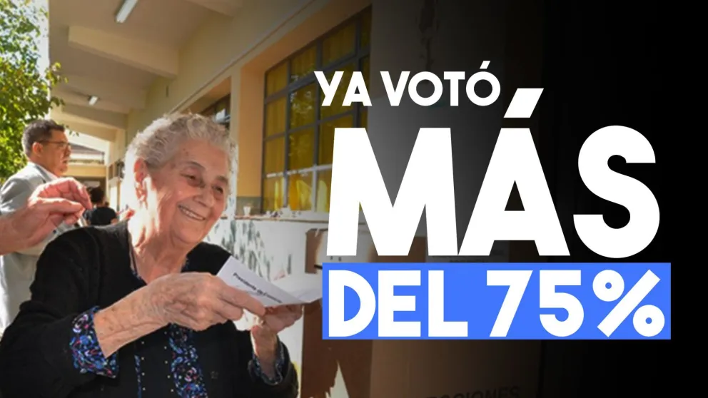 Votó más del 75% del padrón