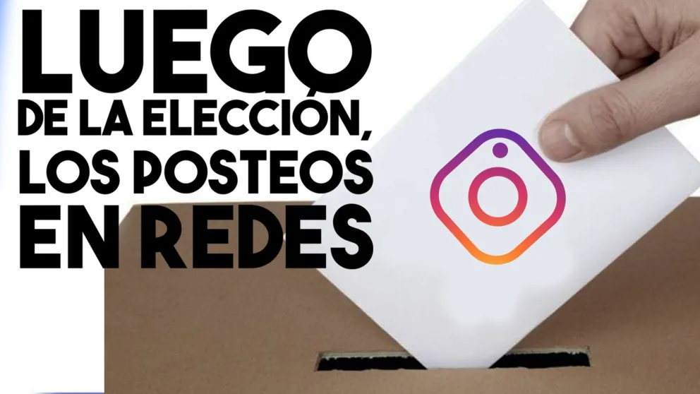 Luego de la elección, los posteos en redes