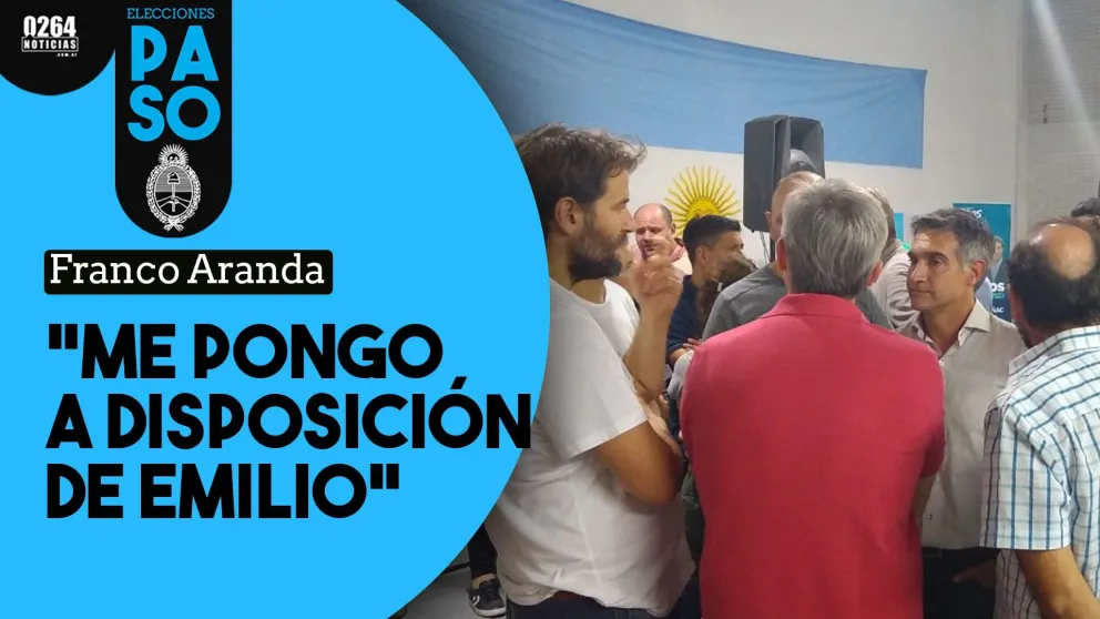 Franco Aranda: "Nos ponemos a disposición del frente y de Emilio"