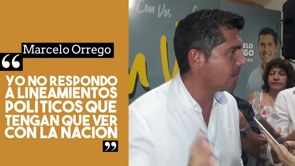 Marcelo Orrego: "Yo no respondo a lineamientos políticos que tengan que ver con la nación"