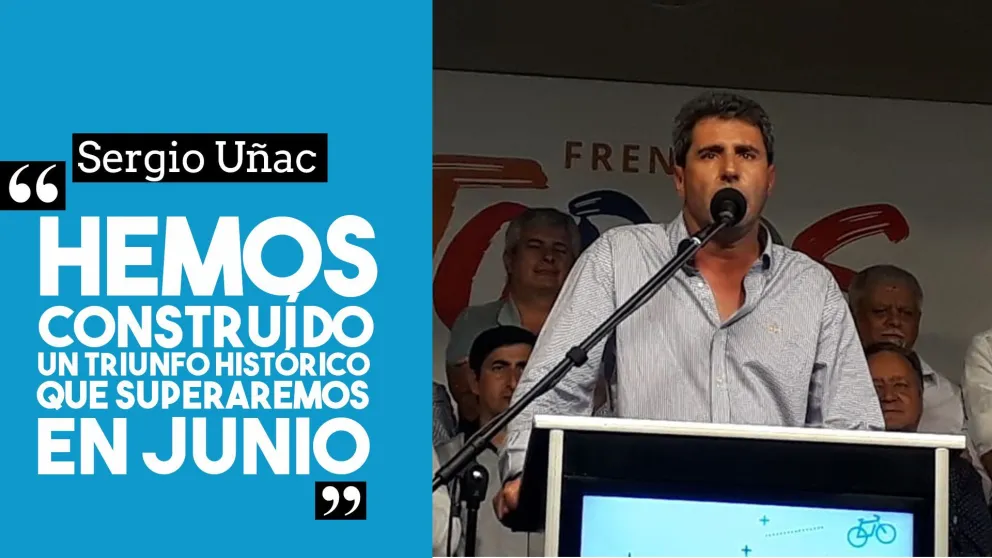 Sergio Uñac: "Hemos construído un triunfo histórico que superaremos en junio"