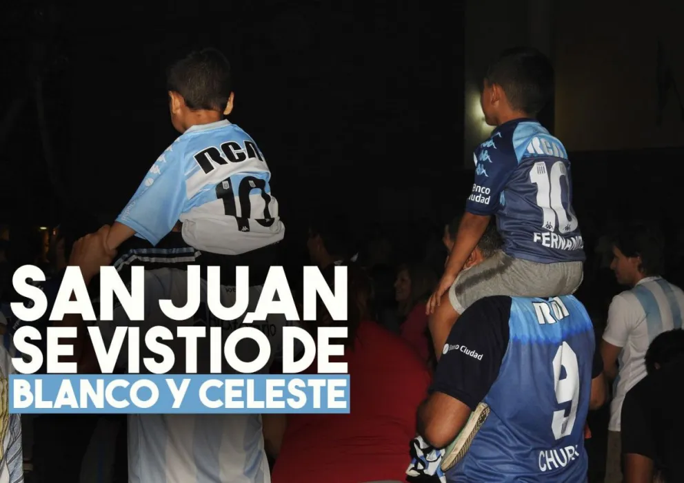 San Juan se vistió de blanquiceleste