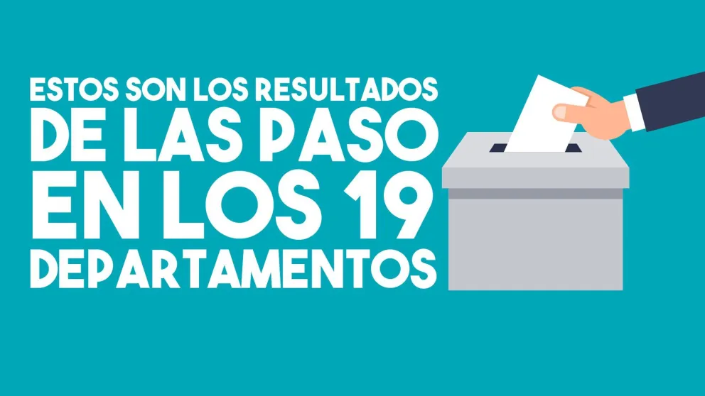 Conocé los resultados de las PASO en cada departamento